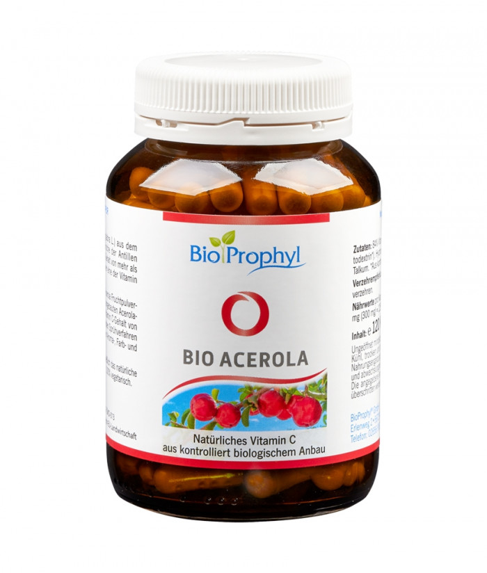 potlood stam Cursus Zuivere Bio Acerola C | 100 mg natuurlijke vitamine C uit BioProphyl